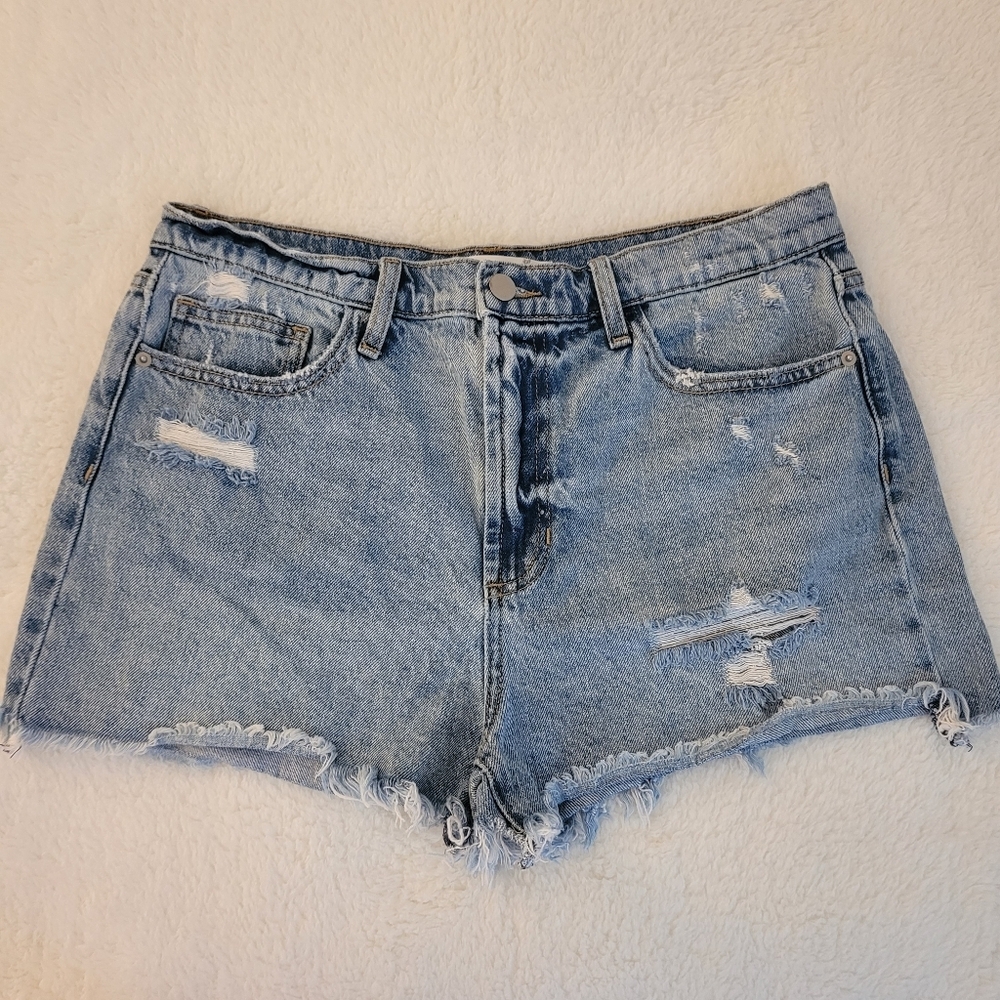 Altar'd State Distressed Denim Women Shorts Size L